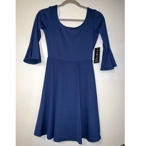 🌸Spring Sale🌸BRAND NEW / T•I•M•I•N•G Fashion Blue Dress- White Bow In The Back